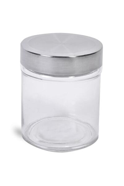 SHOPIENS Glass Jar with Threaded Metal Lid Shopiens®, 300 ml