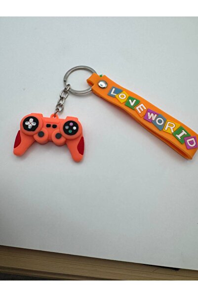 Yuchicly سلسلة مفاتيح لوحدة التحكم في الألعاب من السيليكون البرتقالي - مرنة و...