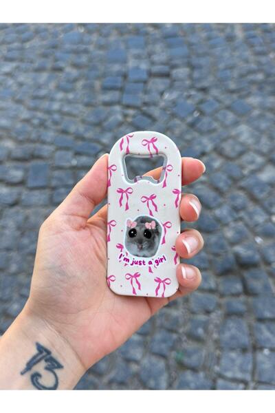 Planet Butik Just a Girl Magnetic Bottle Opener