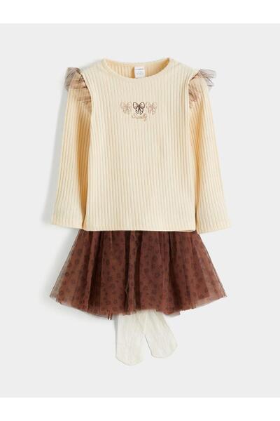 LC Waikiki Crew Neck Girls' 3-Piece Set (W5)