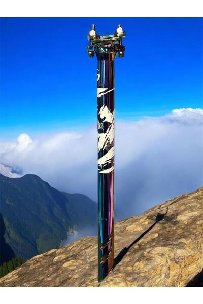 Forte GT Xbyc 676 Straight 27.2mm X 350mm Seat Tube Bicycle Seat Tube Aluminum Rainbow