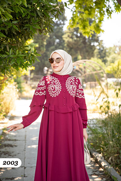 Moda Fatma Kristal Krep Elbise 2003