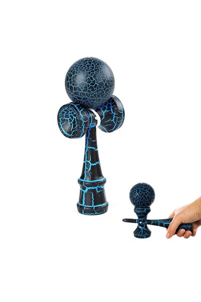 Impact Vision Kendama profesionala din lemn,18 cm – model cu design crapat, c...