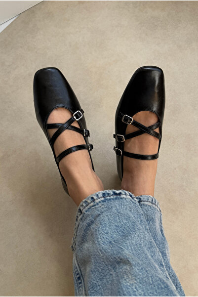 Mupa Shoes Women's Ballerinas BLACK Patent Leather
