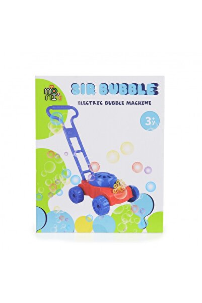 Moni Sir Bubble Blue Kids Lawn Mower with Soap Bubbles, Bubble Solution