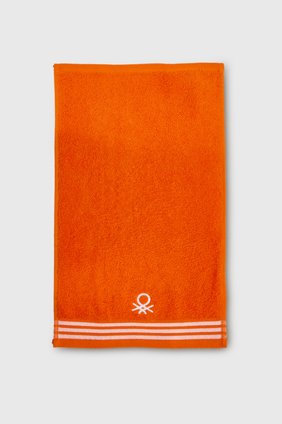 Benetton Home 5 Pieces Bath Towel Hand Face Body Orange 100% Cotton 30X50 cm Face Towel