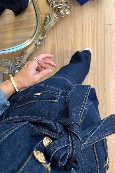 Ka Hijab Комплект з джинсової тканини - темно-синій