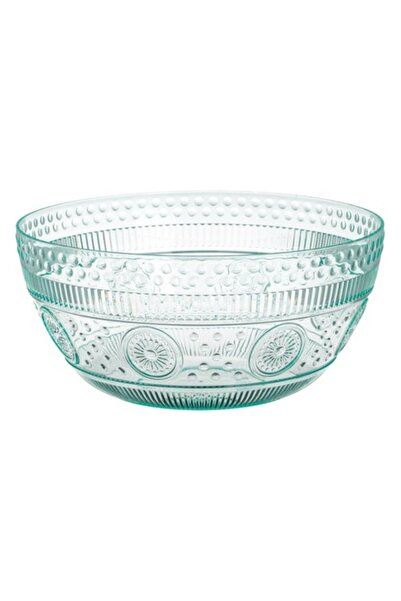SHOPIENS Mint Green Plastic Bowl Shopiens®, Embossed Pattern, 3.9 L