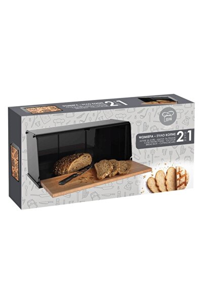 SHOPIENS Bread Box Shopiens® with Wooden Beech Door