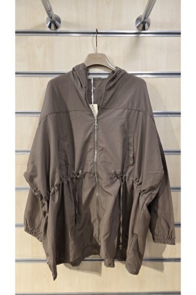 Park Moda Raincoat Windbreaker Plain Pattern Zippered