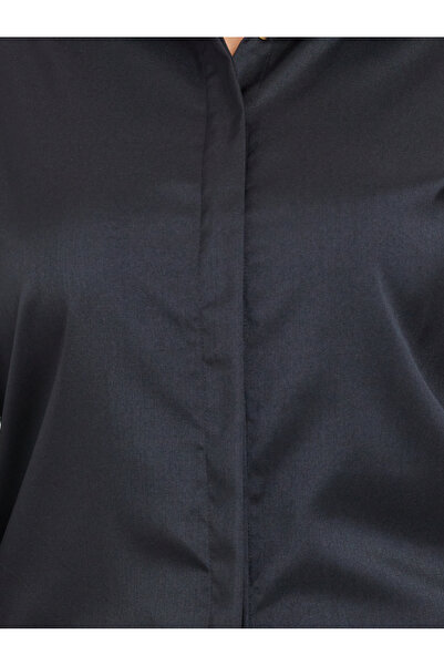 Styli Plus Black Shirt with Side Tape Detail