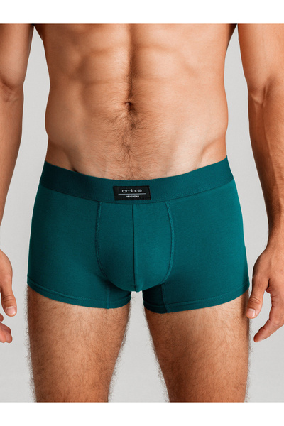 OMBRE BASIC men's single color matching boxer shorts with elastane - 3 pack mix OM-UNBB-0106