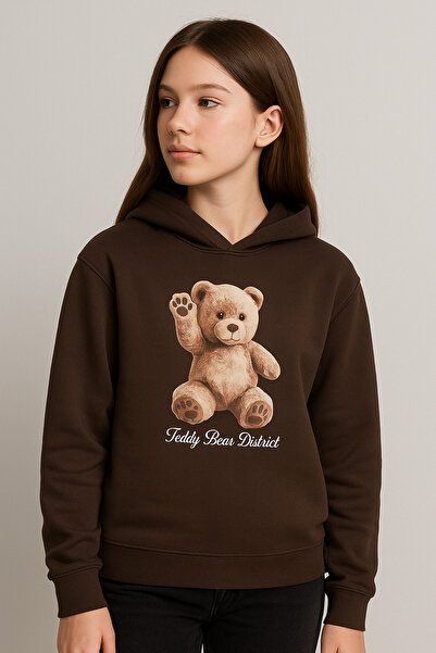 Ramior Unisex Brown Teddy Bear Printed Hooded Sweatshirt – New York 1978 Hoodie