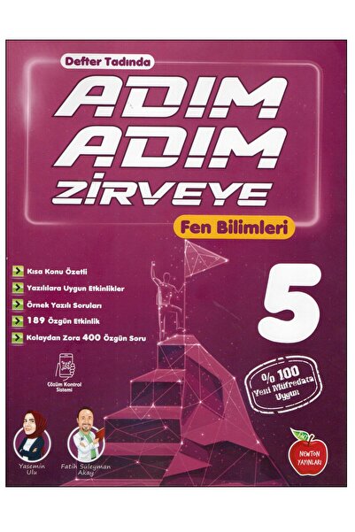 Newton Yayınları 5. Sınıf Adım Adım Zirveye Fen Bilimleri Özetli Soru Bankası