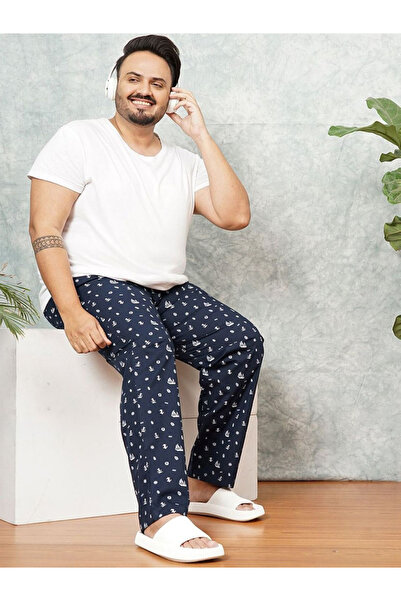 HardSoda By Styli Plus Men Regular Fit Nautical Print Lounge Pants