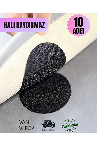 VAN VLECK 10 bucăți cârlig și buclă anti-alunecare pentru covoare – atașament...