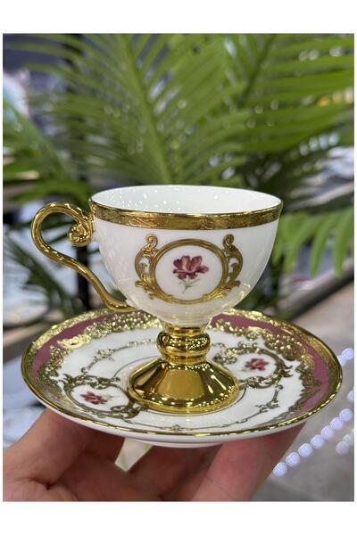 Doğudeko Cassano Luxury Porcelain 6-Piece Cup Set