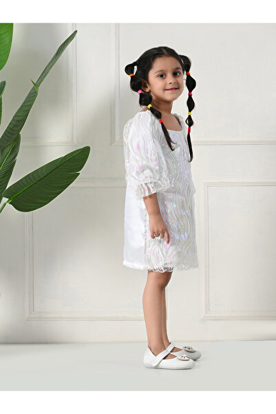 Bella Moda By Styli Embellished Sequined Square Neck Mini Dress