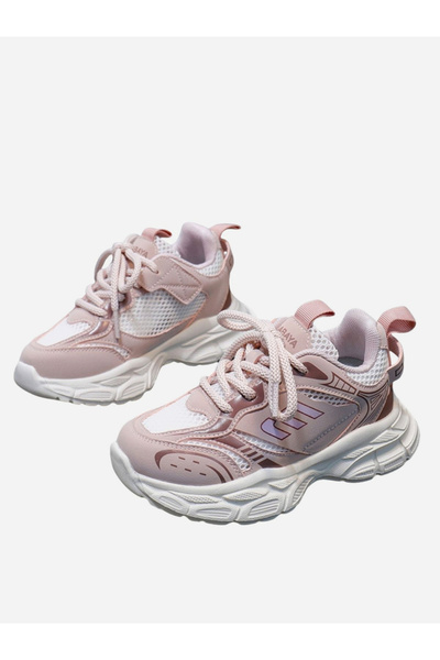 Babaya By Styli Girls Play Runners Lace Up Sneakers