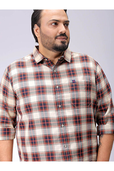 HardSoda By Styli Plus Men Regular Fit Tartan Check Casual Shirt