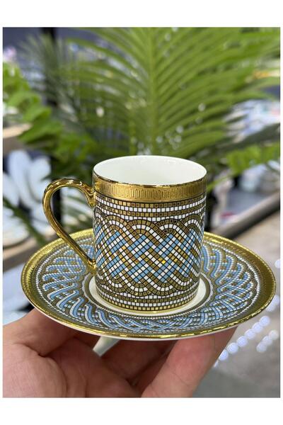 Doğudeko Leonce Luxury Porcelain 6-Piece Cup Set
