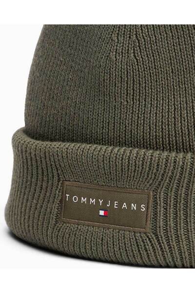 Tommy Hilfiger Çizgisel Logolu Erkek Bere