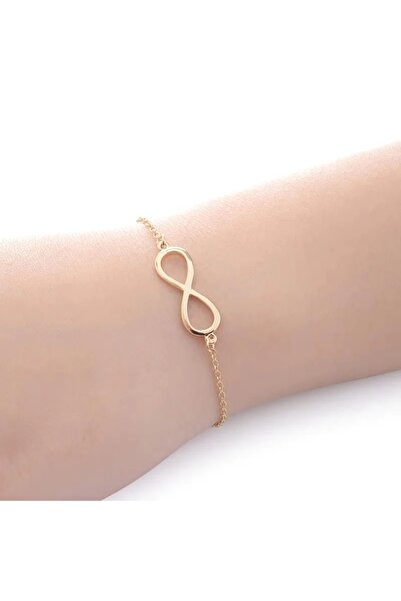 KESNUP Brățară reglabilă din aliaj cu semnul infinitului auriu
