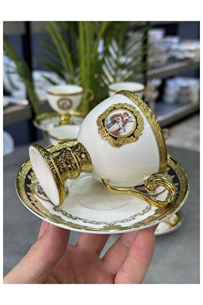 Doğudeko Carmona Luxury Porcelain 6-Piece Cup Set