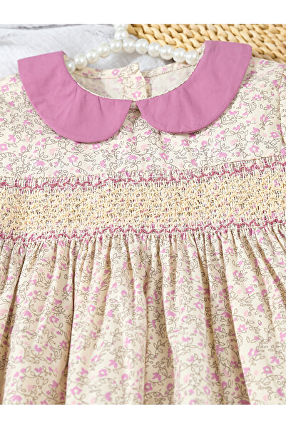 Take Two By Styli Girls Cotton Floral Print A-Line Dress