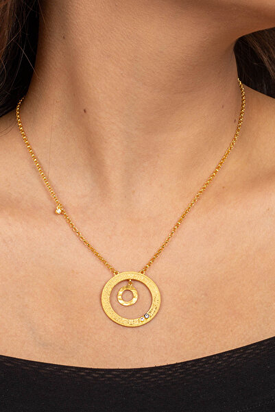 MÜCEVHER SARAYI 22 Ayar Altın Otantik Halka Kolye Kolye