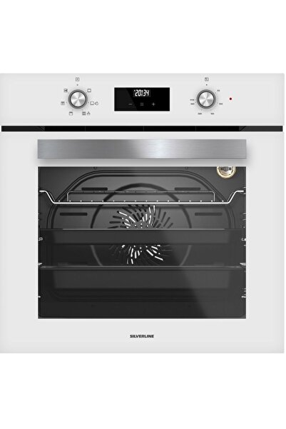 Silverline Beyaz 65 Cm Ocaklı Dijital Fırınlı Ankastre Set (3457 Soho - CS5700E7W01 - BO6502W02 )