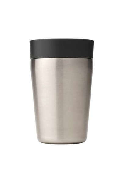 Brabantia Make&Take 1008491 Thermos Mug, 200 ml, Spill-free, BPA-free, Dark Grey