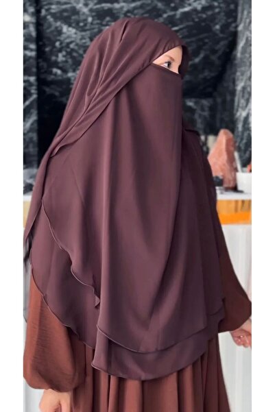 HANİQUE Hac Umre Oval Shaded Sufle Tesettür