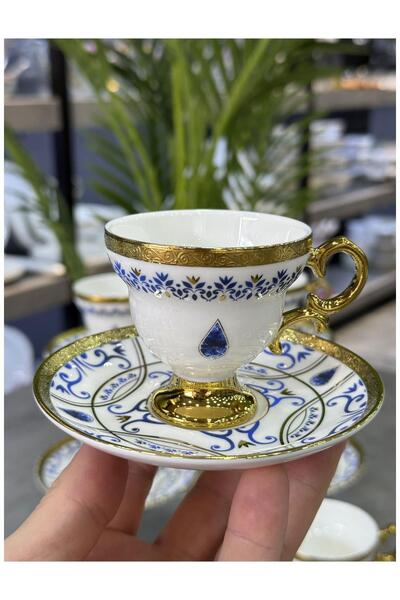 Doğudeko Kallisto Luxury Porcelain 6-Piece Cup Set