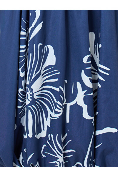 Styli Women Blue Floral Balloon Fit Skirt