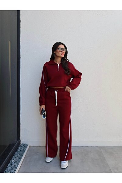 ESRAHELVACI Shardonlu Half-Zipper Suit with Piping