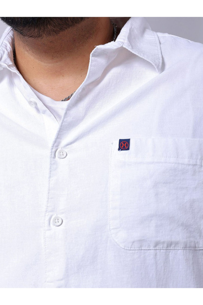 HardSoda By Styli Plus Men White Regular Fit Casual Shirt