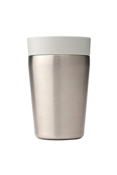Brabantia Make&Take 1008492 Thermos Mug, 200 ml, Spill-free, BPA-free, Light Grey