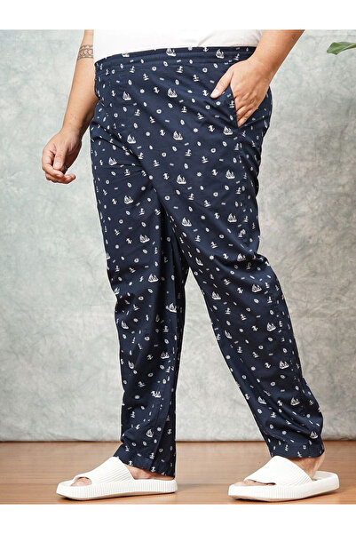 HardSoda By Styli Plus Men Regular Fit Nautical Print Lounge Pants