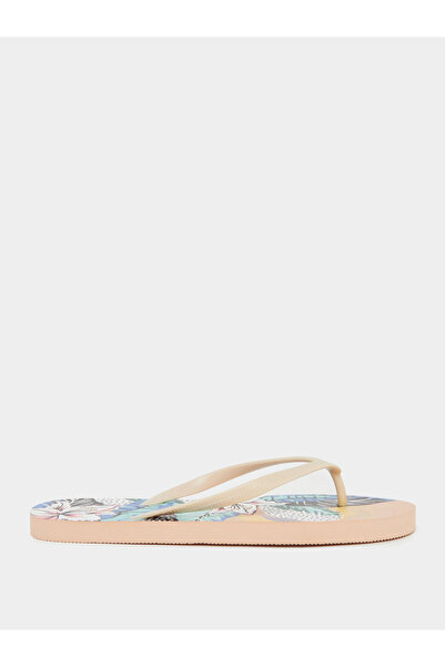 Styli Floral Print Flip Flops