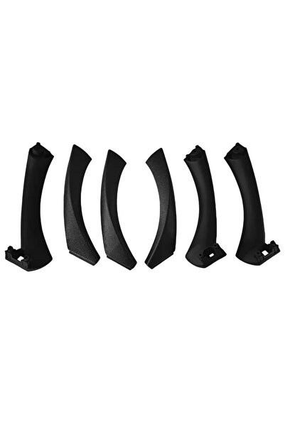 MOTOR10 Set of 6 interior handles front/rear BMW 3 Series E90 E91, 51417230849, Black