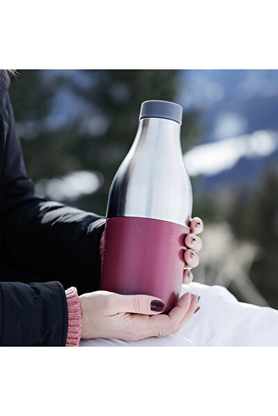 Trebonn Thermo bottle w/ food box Food&Hydrate 2 1622108, 450/520 ml, Stainless steel, Purple/Inox