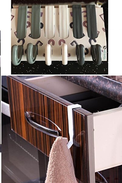 CT STONES 6-Piece Drawer-Towel Rack Multi-Purpose Hanger Set