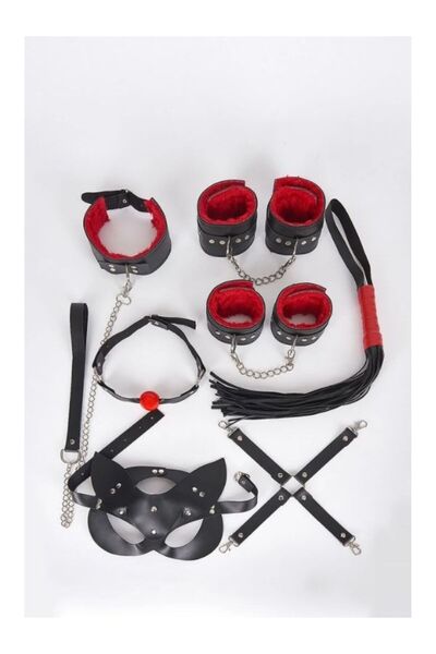 ARMONİTA 8 Parçalı siyah Fetiş Set