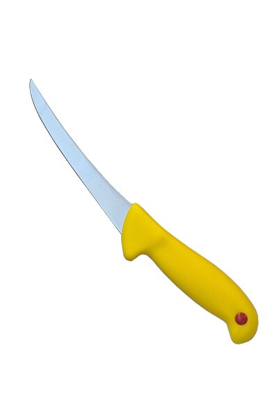 Globalport Retail Professional Butcher Set – 2 Boning Knives, Yellow, Stainless Steel Blade + Massage