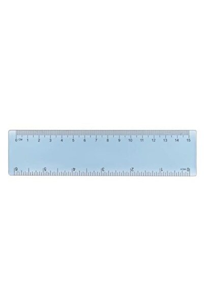 SHOPIENS Rigla Clasica Shopiens, 15cm, Bleu, pentru Geometrie