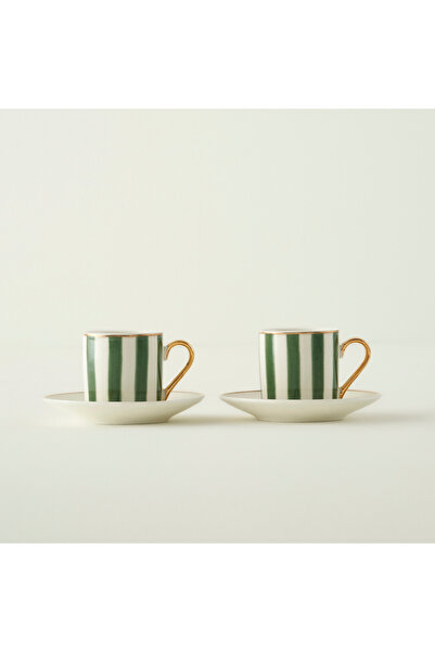 Bella Maison Blossom Porcelain 2-Piece Coffee Cup Set Green (90 Cc)