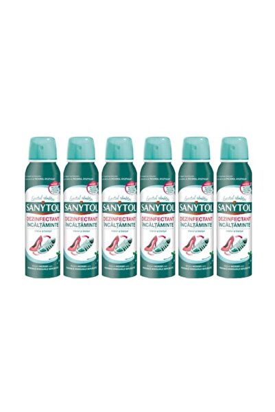 Sanytol Set 6 x Odorizant Dezinfectant Incaltaminte 150ML