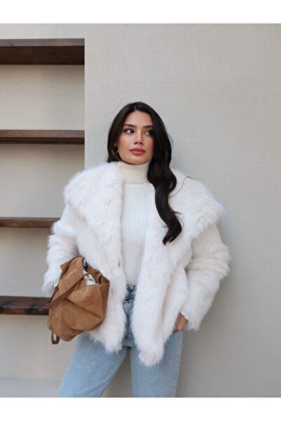 ESRAHELVACI Шаль з коміром на кнопках, штучний