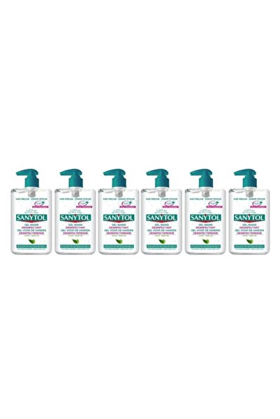 Sanytol Σετ 6 x Gel Dezinfectant 250ml, Aloe Vera & Ceai Verde